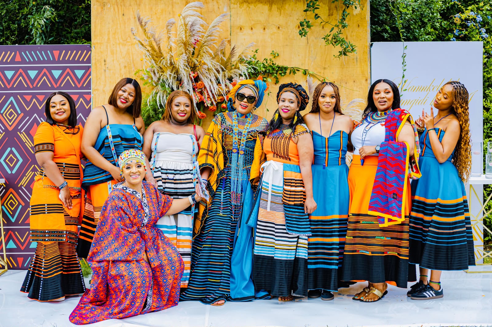 Buli with friends in traditional attire